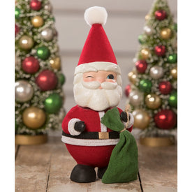 Bobble Head Santa Container