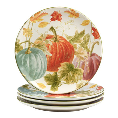 Sweet Autumn Harvest Dinner Plates Set of 4