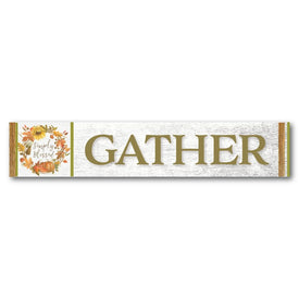 Simply Best Gather Wood Wall Sign