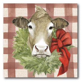 Christmas On The Farm III Gallery-Wrapped Canvas Wall Art