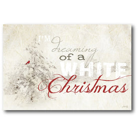 White Christmas Gallery-Wrapped Canvas Wall Art