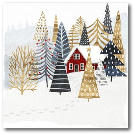 Christmas Chalet I Gallery-Wrapped Canvas Wall Art