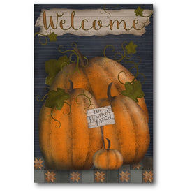 The Pumpkin Patch Flag Gallery-Wrapped Canvas Wall Art