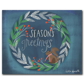 Seasons Greetings Gallery-Wrapped Canvas Wall Art