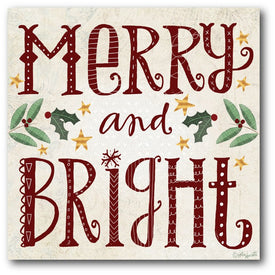 Merry & Bright Gallery-Wrapped Canvas Wall Art
