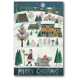 Merry Christmas Gallery-Wrapped Canvas Wall Art