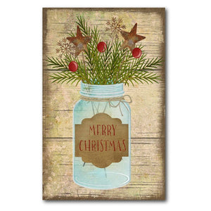 WOOD-CHJ807-12x18 Holiday/Christmas/Christmas Indoor Decor