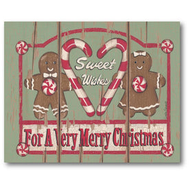 Sweet Wishes Gingerbread Gallery-Wrapped Canvas Wall Art