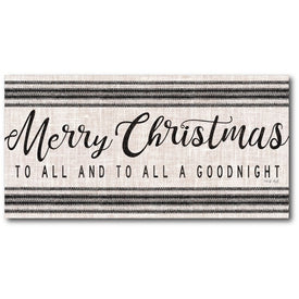 Merry Christmas To All Gallery-Wrapped Canvas Wall Art