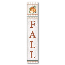 Fall With Pumpkins Wood Wall Sign
