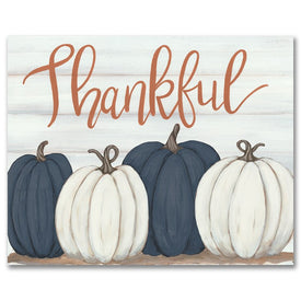 Pumpkin Thankful Gallery-Wrapped Canvas Wall Art