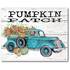 Pumpkin Patch Truck Gallery-Wrapped Canvas Wall Art