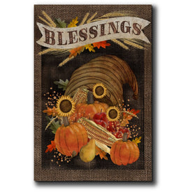 Cornucopia Blessings Gallery-Wrapped Canvas Wall Art