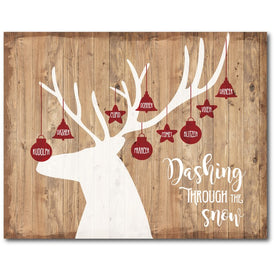 Dashing Through The Snow Gallery-Wrapped Canvas Wall Art