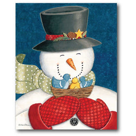 Snowman II Gallery-Wrapped Canvas Wall Art