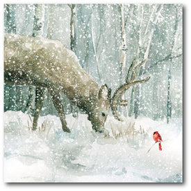 Winter Forest Friends Gallery-Wrapped Canvas Wall Art