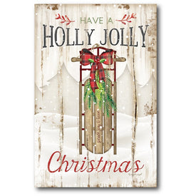 Holly Jolly Gallery-Wrapped Canvas Wall Art