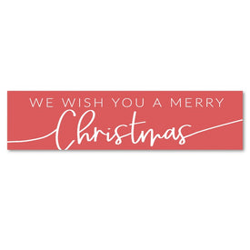 We Wish You A Merry Christmas Wooden Panel Wall Decor