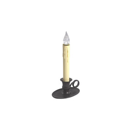 Williamsburg LED Battery-Operated Antique Bronze Window Candles with Sensor Set of 4