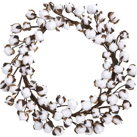 20" Cotton Ball Wreath