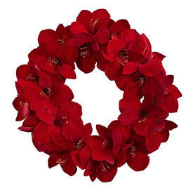 22" Amaryllis Wreath