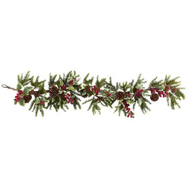 54" Holly Berry Garland