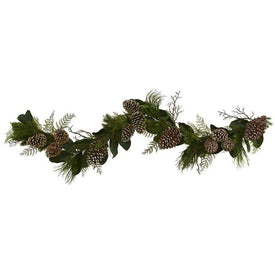 6' Artificial Pine Cone and Pine Garland