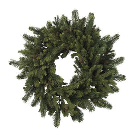 30" Pine and Pine Cone Wreath