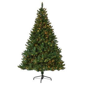 7' Pre-Lit Artificial Northern Rocky Spruce Christmas Tree with 400 Clear Lights