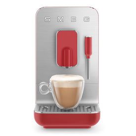 Fully Automatic Coffee & Espresso Machine with Steaming Wand - RED
