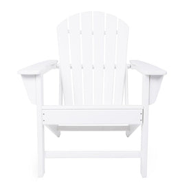 White Resin Traditional Adirondack Chair
