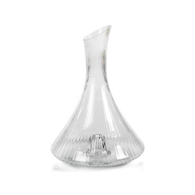 Benin Fluted Flask Glass Decanter