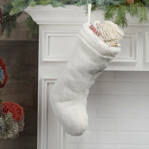 QY423-WHT Holiday/Christmas/Christmas Stockings & Tree Skirts