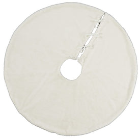 Home For The Holiday White 48" Round Tree Skirt