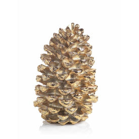 Gold Decorative Pine Cone Figurine