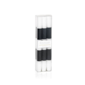 Modern and Festive Black Formal Candles Set of 6 Pack of 2