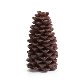 Large Pine Cone Brown Candles Set of 2