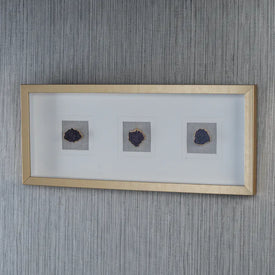 Gold Framed Amethyst Crystal Wall Decor
