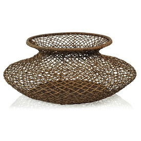 Serang 24" Diameter Loose Weave Rattan Basket/Vase