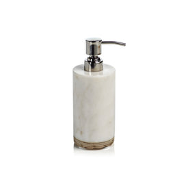 Verdi Marble and Balsa Wood Soap Dispenser