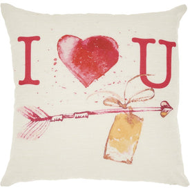 Home For The Holiday I Love You 18" x 18" Throw Pillow