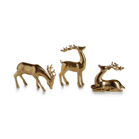 Decorative Gold Reindeer Set