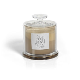 AG Candle Jar with Cloche - Sandalwood Leaf and Tobacco