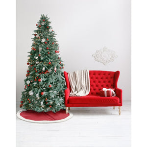 QY410-RED Holiday/Christmas/Christmas Stockings & Tree Skirts
