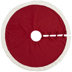 Home For The Holiday Red 48" Round Tree Skirt