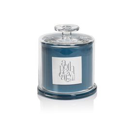 AG Candle Jar with Cloche - Mediterranean Sea Flower