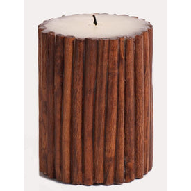 5" Cinnamon Stick Scented Pillar Candles Case of 3