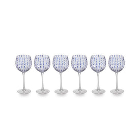 Mavi 8.5" Tall Wine Goblets Set of 6