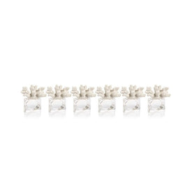 Minka Coral Napkin Rings Set of 6