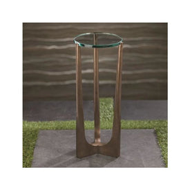 Cortina 21" High Drink Table with Glass Top